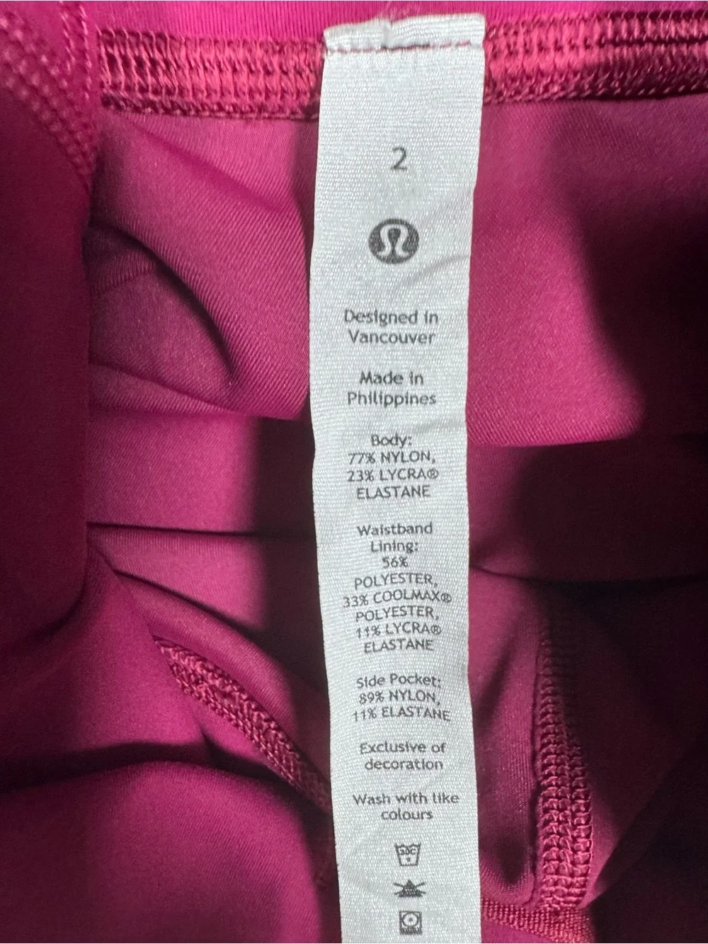 Lululemon Wunder Train High Rise 25” Leggings Pink Size 2